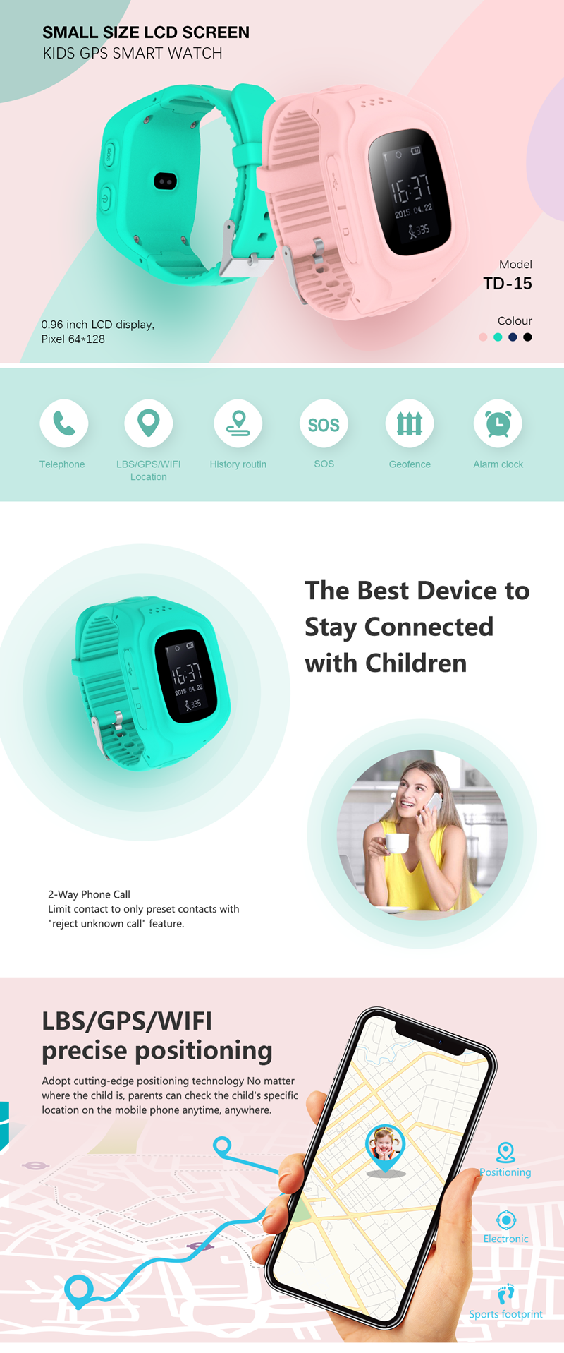 Kids Smartwatch TD-15