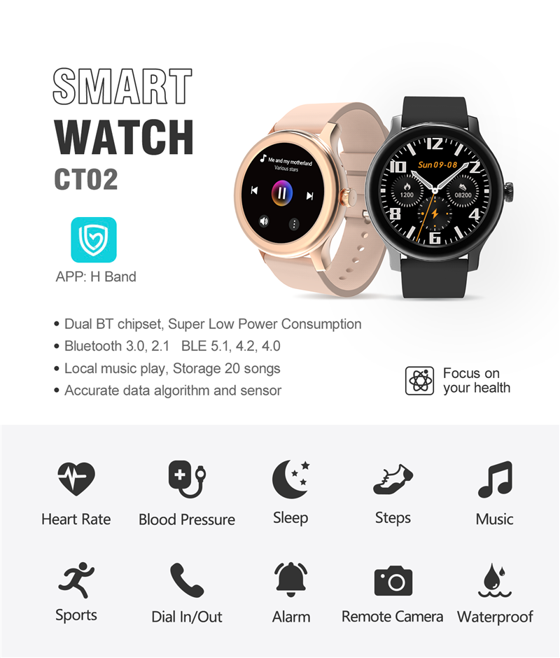 Bluetooth Smart Watch CT02