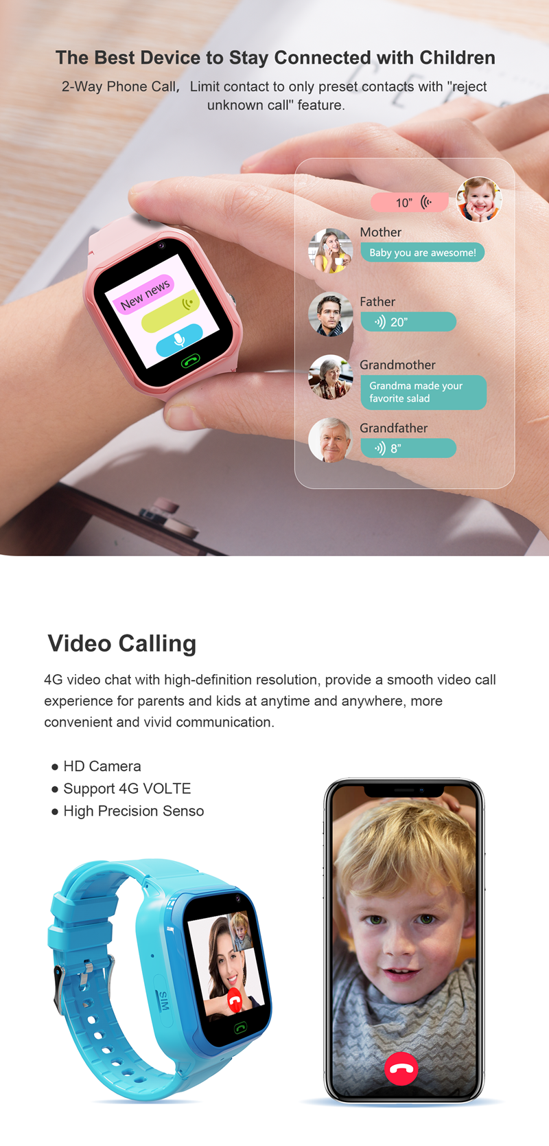 4G Video Call Watch LT36